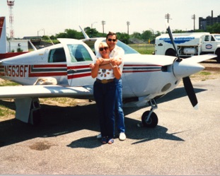 David J. Koch with one of his flight students beside a Mooney M20J “201” aircraft during his years as a certified flight instructor, illustrating rehabilitation, successful prisoner reentry, aviation achievement, and helping others pursue careers in flight.